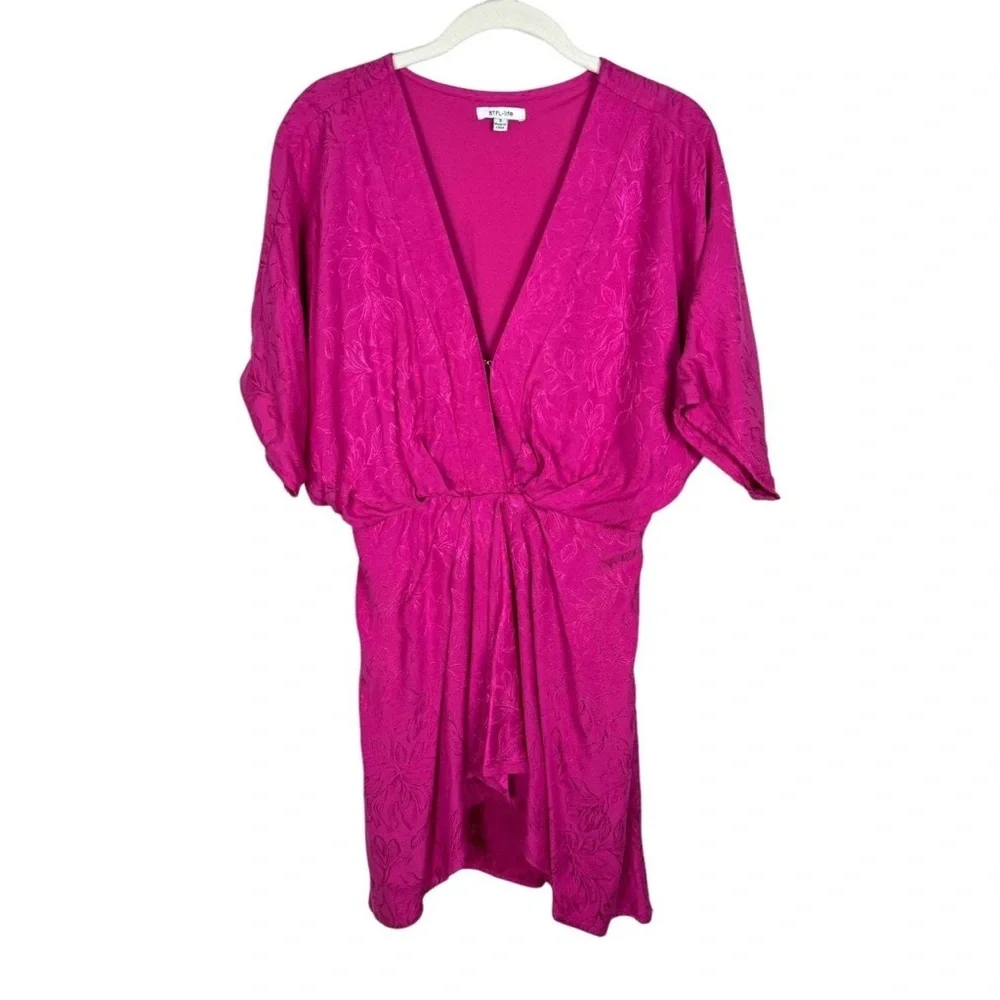 Jacquard Dolman Sleeve Mini Dress - Picture 6 of 9